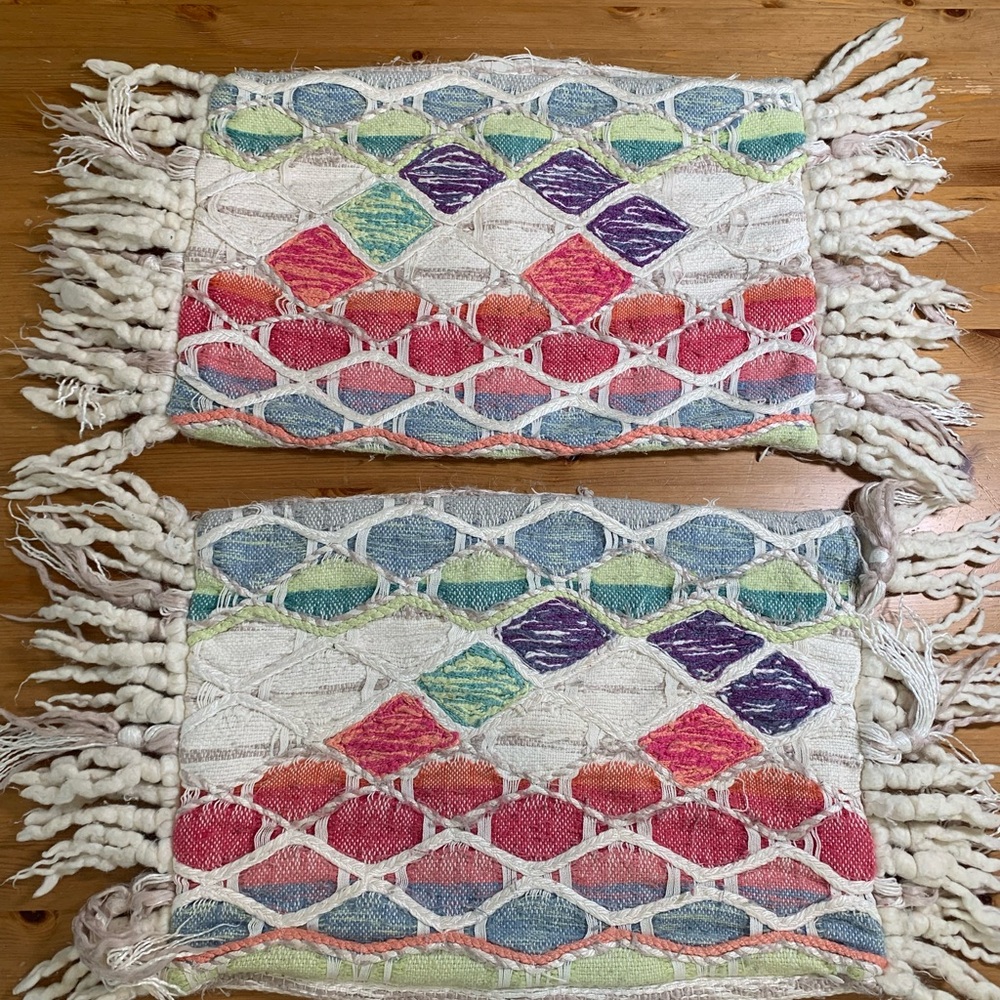 Anthropologie Weave and Wander - Set of two Decorative Pillow Covers